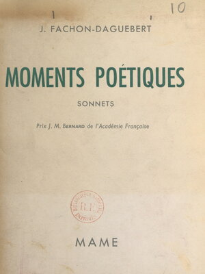 cover image of Moments poétiques